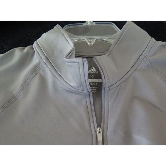 adidas ADVW0020 Women's Sz XL Gray 230G Fleece 1/4 Zip Fleece L/S Pullover - Picture 6 of 8